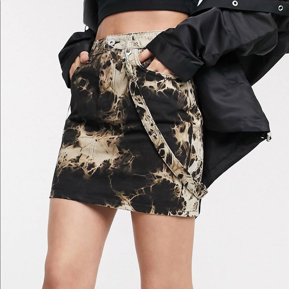 COLLUSION | Tie Dye Mini Skirt